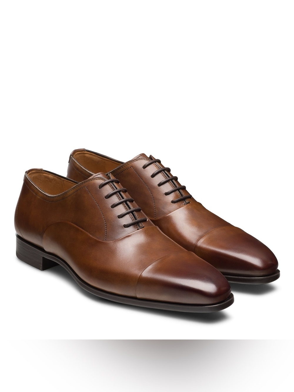 MAGNANNI SANTIAGO Tabaco Leather Cap Toe Oxfords
Size 10